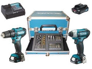 KIT TRAPANO HP333D+TRAPANO TD110D 3 BATT. LITIO 12V 2AH (CLX228SAX2)    MAKITA