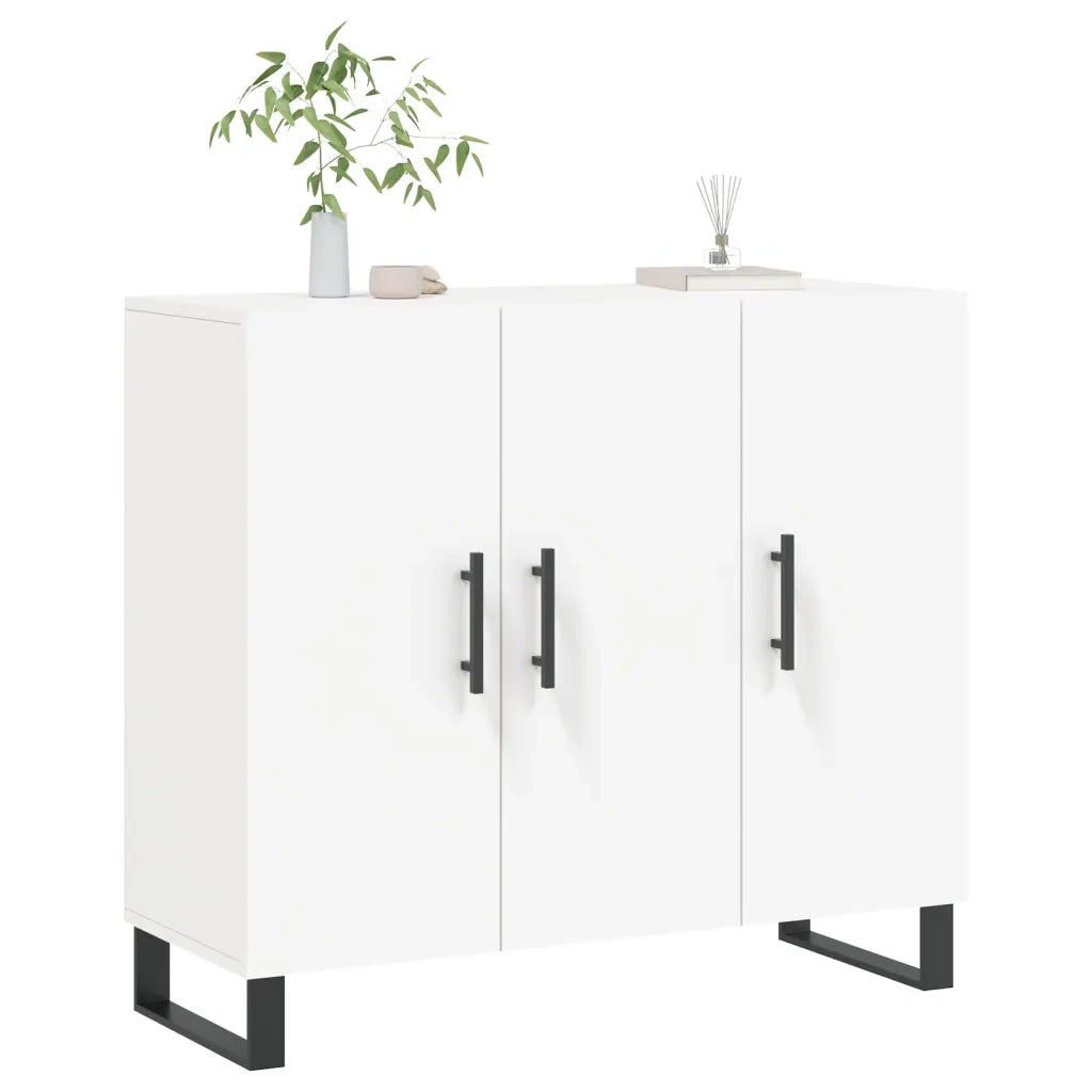 Credenza Bianca 90x34x80 cm in Legno Multistratocod mxl 79653