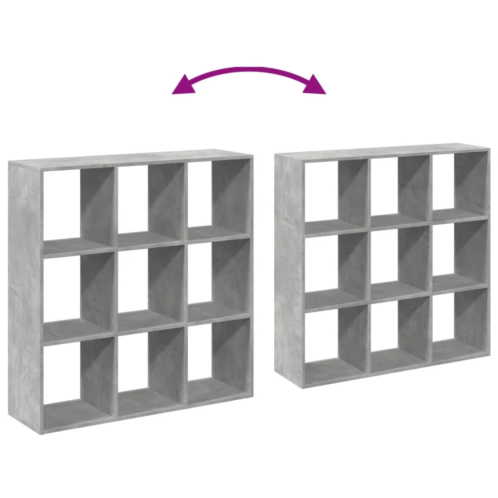 Libreria Divisorio Grigio Cemento 102x29x103,5 cm in Truciolato 858042