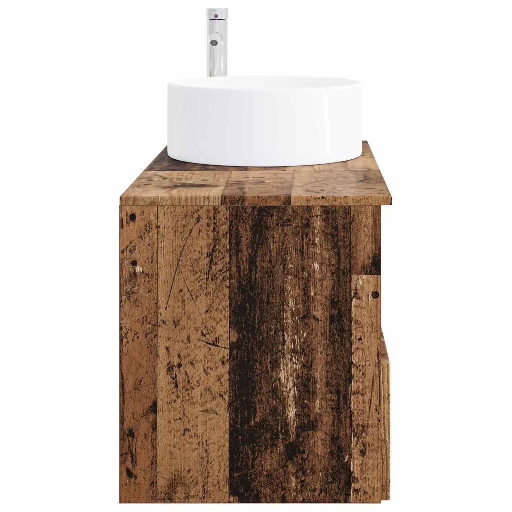 Set di mobili per il bagno 2 pz Legno antico 3404112