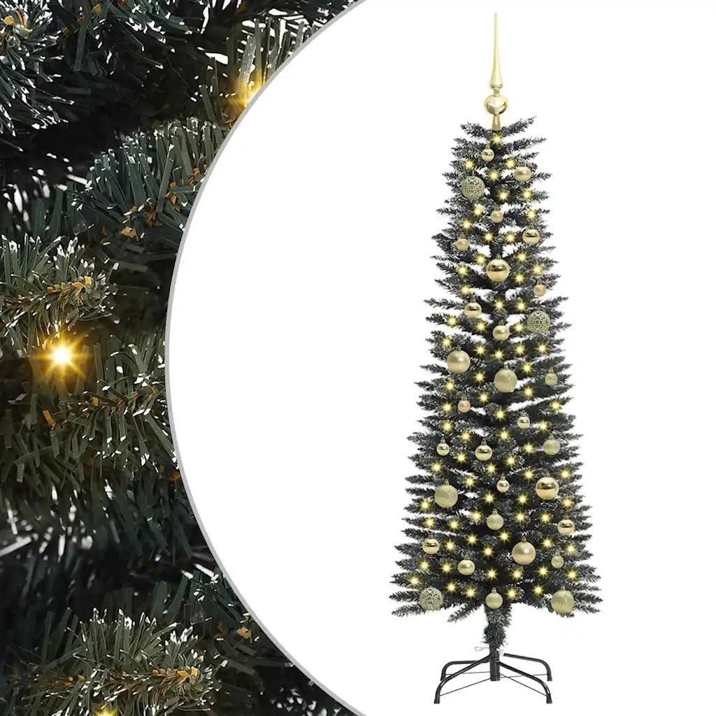 Albero di Natale artificiale con 150 LED Verde 150 cm 3395932