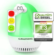 Strumento di Misurazione CO2 con Segnalazione Luce e Sensore NDIR - Monitor di Qualità dell'Aria Mobili