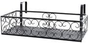 Sospensione di Fiori, Gratale in Acciaio Inossidabile per Balcone, Lavori di Giardino, Raccoglitore di Piante per Ringhiera di Balcone per Giardino di Balcone