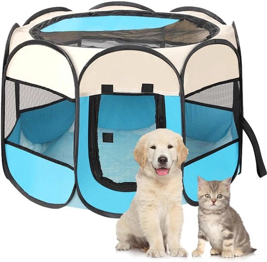 Recinzione per cani portatile - Impermeabile - Adatta per animali domestici - Nero