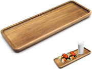 Piatto di servizio in legno - Acacia - Sostenibile e funzionale - Formato rettangolare - Servizio di cibo - Adatto per ristoranti e bar