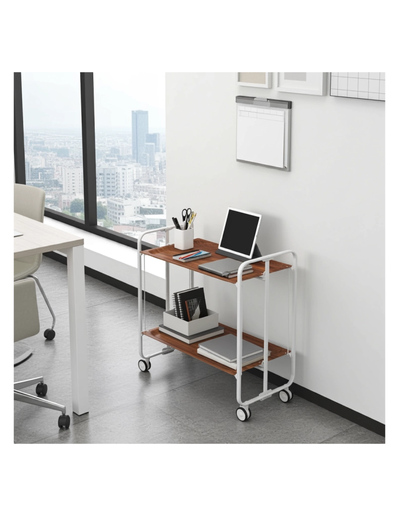Carrello da cucina pieghevole grigio con ruote BAUHAUS 2 ripiani