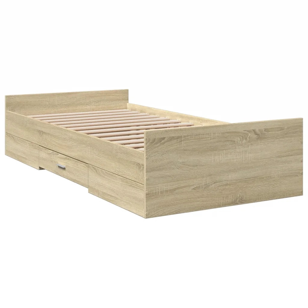 Giroletto Cassetti Rovere Sonoma 75x190 cm Legno Multistratocod mxl 91775