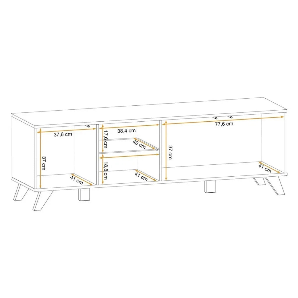 Mobile TV NIELSEN – 160 cm con illuminazione LED integrata