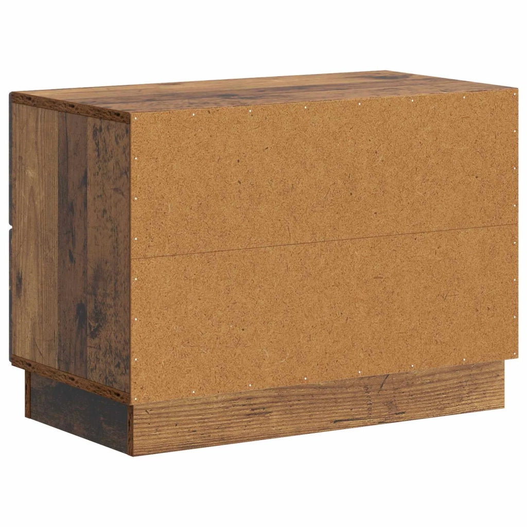 Armadio da Notte con cassetto Legno antico 62 x 34,5 x 44,5 cm