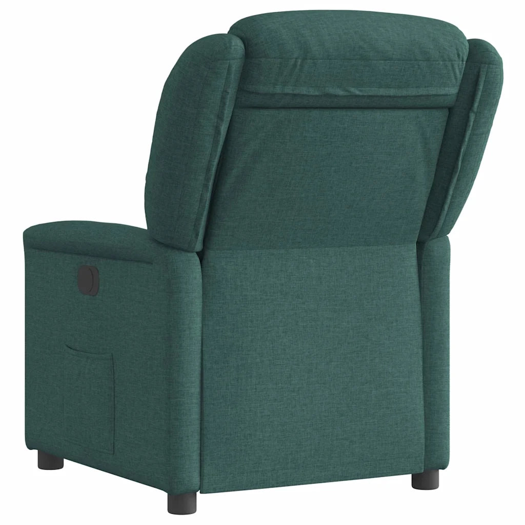 Divano Sedia-Poltrona Reclinabile in Tessuto Verde Scuro 403783