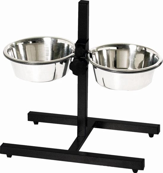 H-standaard eetbakken in altezza regolabile nero 28 cm - 1 ST