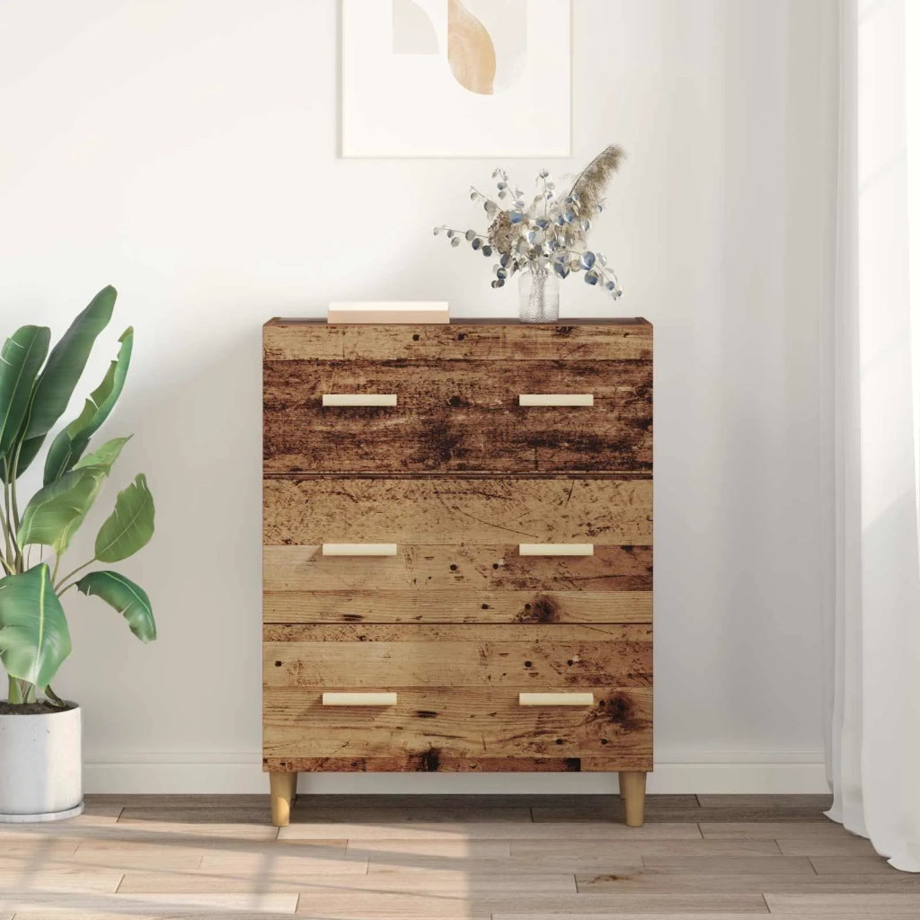 Credenza | Madia | Buffet da pranzo | Armadio da pranzo Legno vecchio 69,5 x 34 x 90 cm Legno multistrato