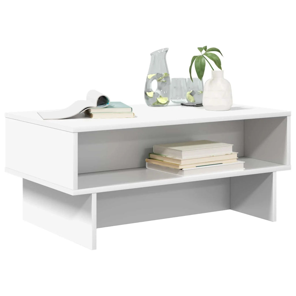 Tavolino da salotto Bianco 80 x 46 x 35 cm Legno ingegnerizzato 8000220