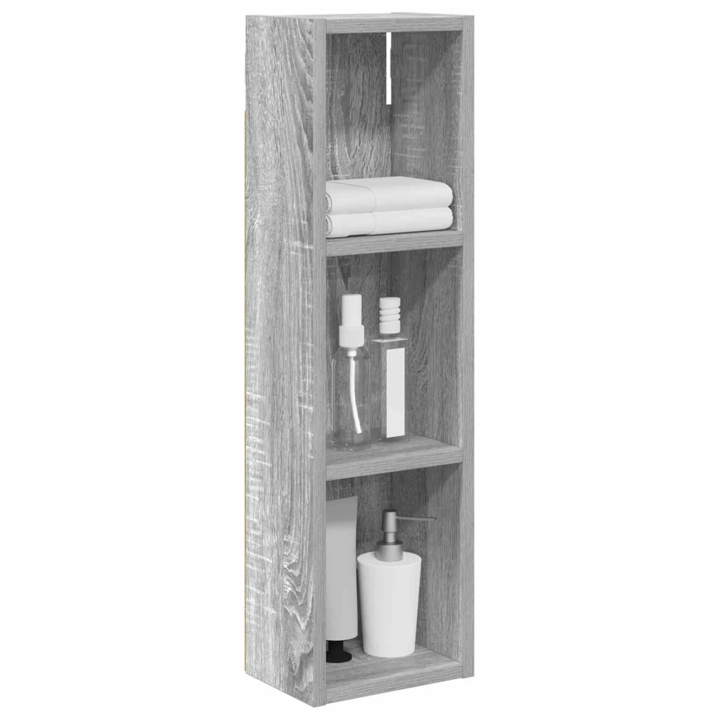 Armadio da bagno a muro Sonoma grigia 20 x 14 x 70 cm 889300