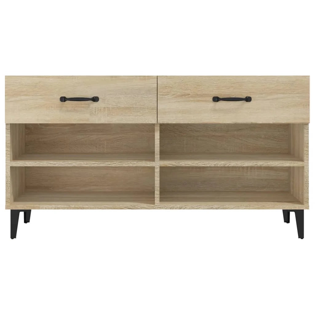 Scarpiera mobile contenitore per scarpe mobile per ingresso/corridoio/soggiorno legno Sonoma 102 x 35 x 55 cm legno ingegnerizzato marrone 02_0021672