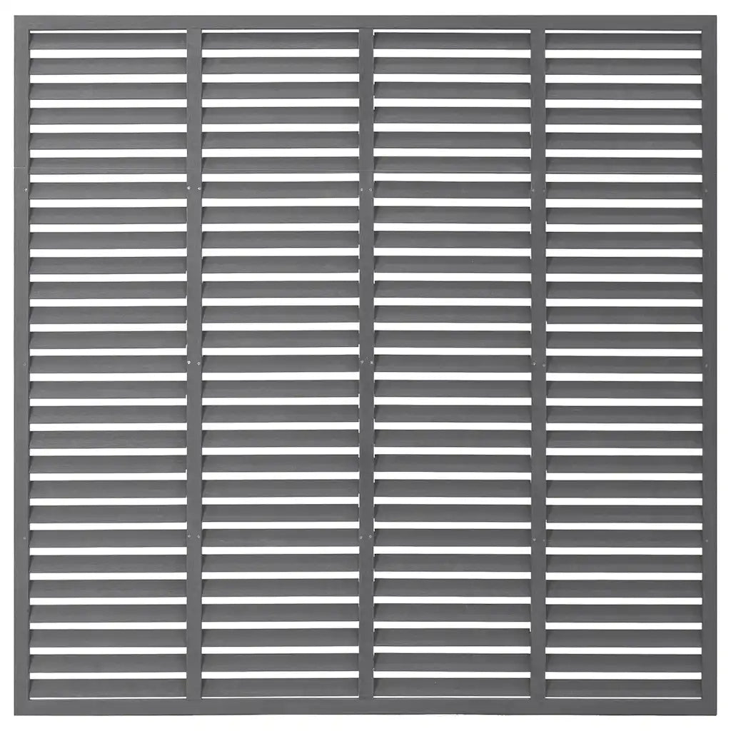 Recinzione da Giardino | Recinzione a Persiana in WPC 180x180 cm Grigia