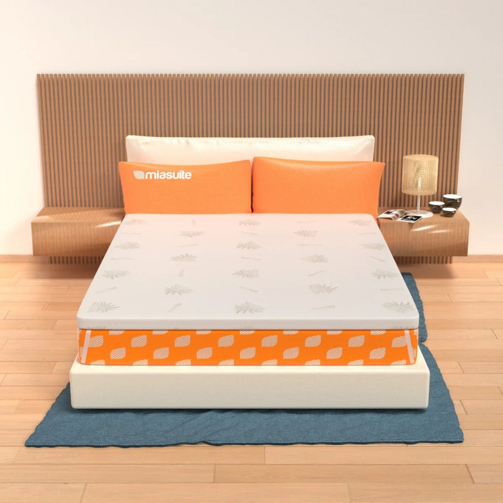 Topper Matrimoniale 160x200 in waterfoam - alto 5 cm, sfoderabile, tessuto AloeVera | Correttore H5