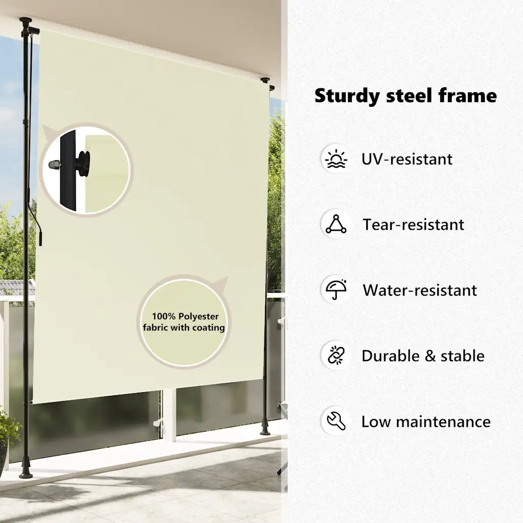 Tenda a rullo | Tenda avvolgibile per Esterni 150x270 cm Crema