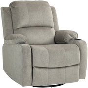Poltrona relax reclinabile con poggiapiedi ¨C zephmum ¨C Marrone, Tessuto