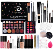 Kit di trucchi per bambine/donne - Ombretto/Lacca labbra/Rossetto - Set di trucchi sicuro e affidabile - Adatto per ogni occasione - Kit di cosmetici
