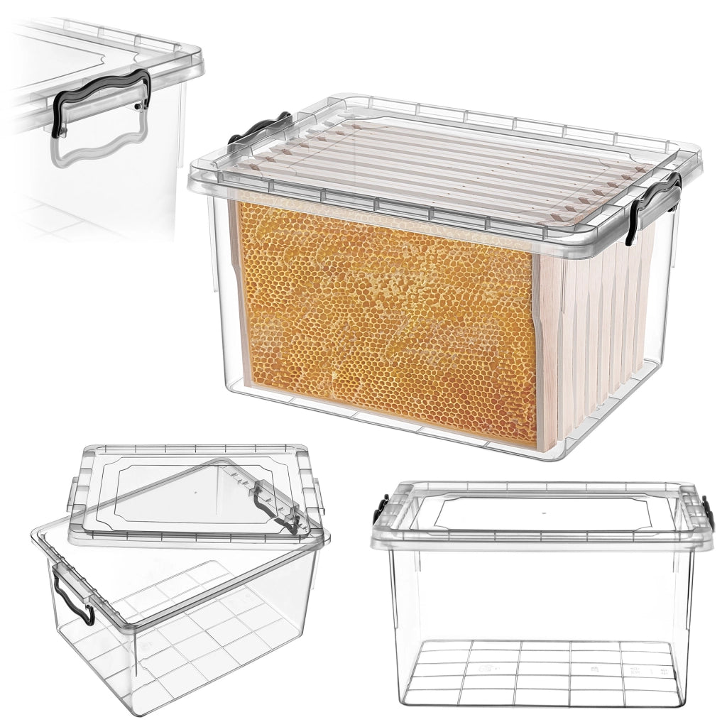 KADAX Contenitore per alimenti rettangolare a nido d'ape con cornice Wielkopolskie 40 L