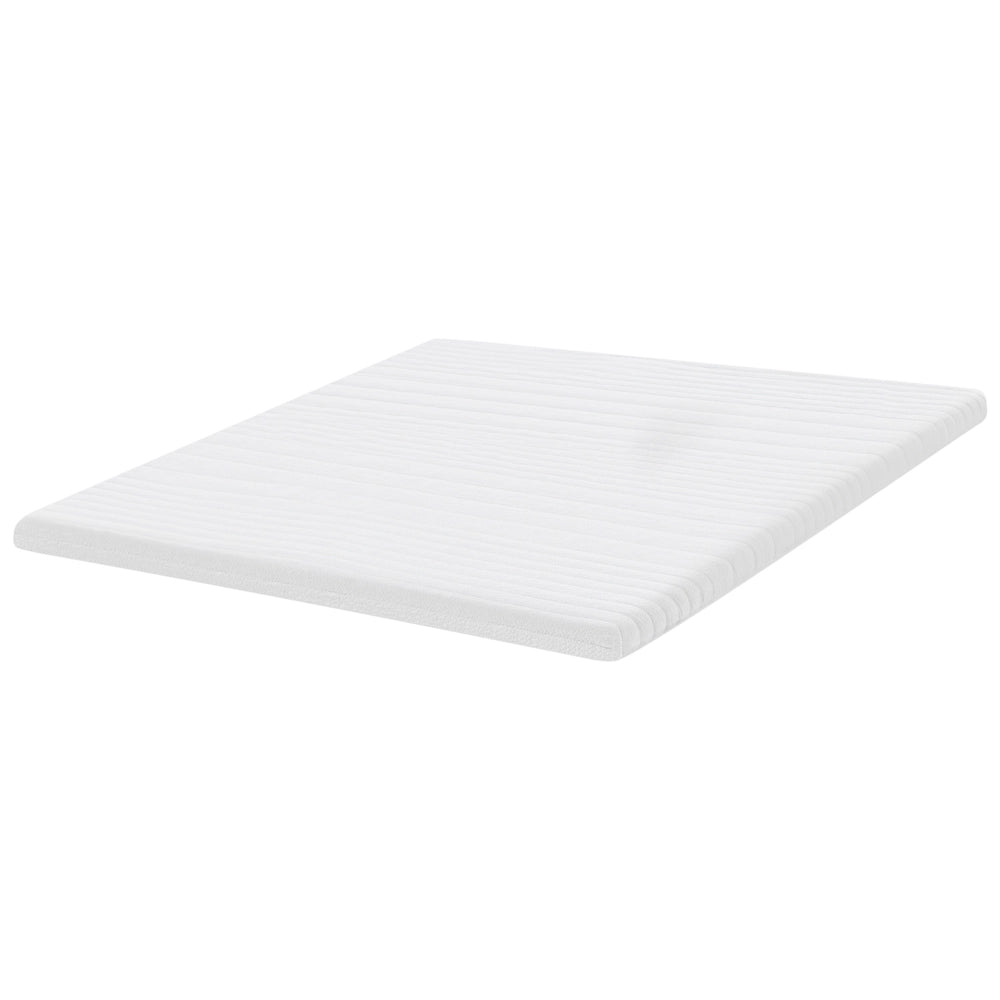 Coprimaterasso in schiuma bianca 180 x 200 cm comfort morbidezza