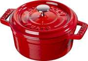 Mini Cocotte per Induzione in Acciaio di Cottura a Fiamma Rosso Ciliegio 10cm - 1 Unità