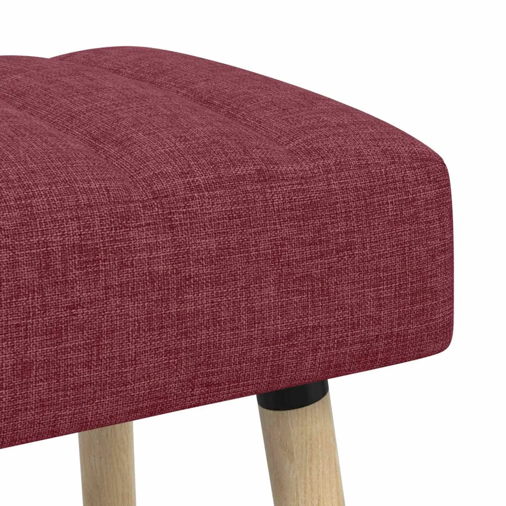 Panchina trapuntata a canale Rosso Vino 110 x 40 x 46 cm 42038490