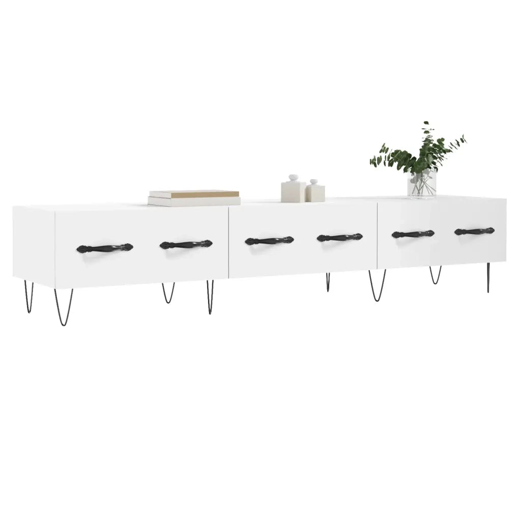 Mobile TV | Armadietto TV | Mobile Porta TV Bianco 150x36x30 cm in Legno Multistrato