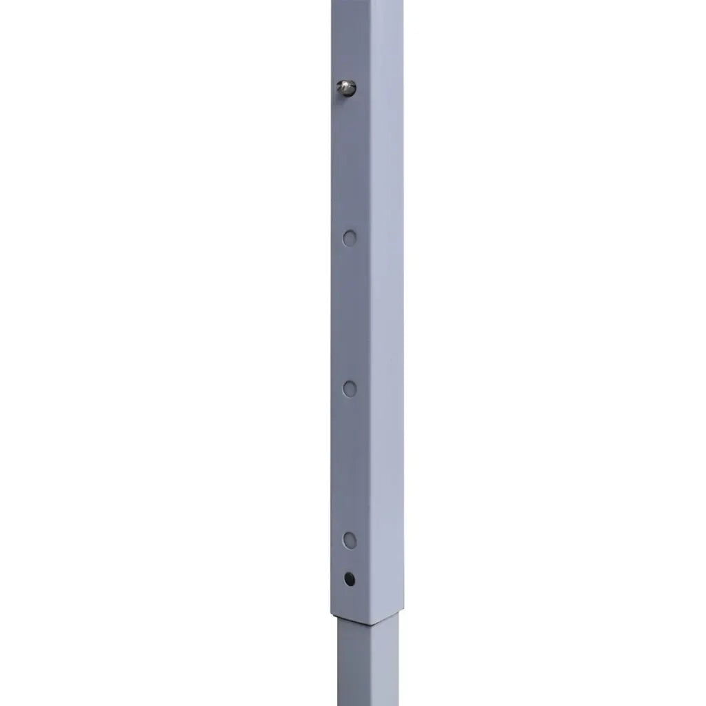 Gazebo Professionale Pieghevole 3x3m Acciaio Bianco