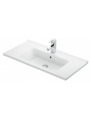ETNA lavabo rettangolare sospeso 85x45x16,5 cm in porcellana