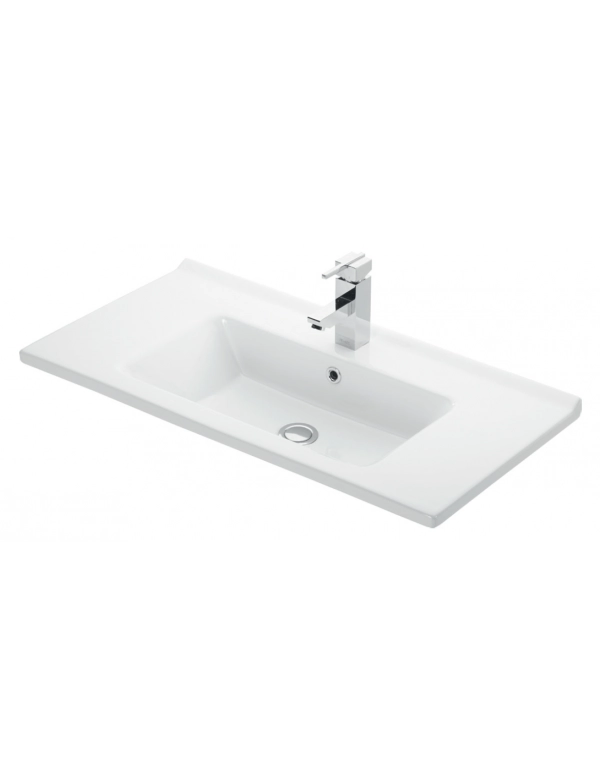 ETNA lavabo rettangolare sospeso 85x45x16,5 cm in porcellana