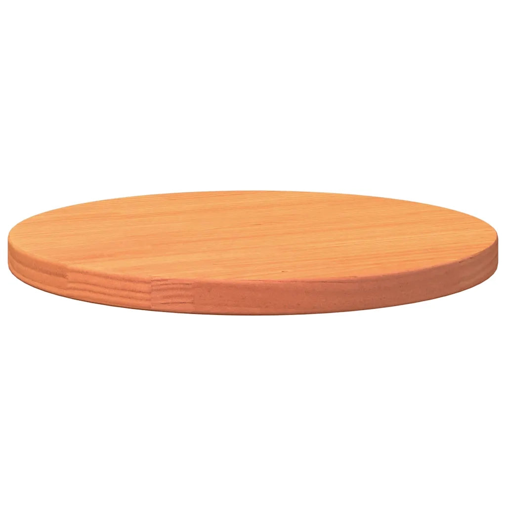 Piano Tavolo Rotondo Marrone Cera Ã˜40x2,5cm Legno Massello Pino
