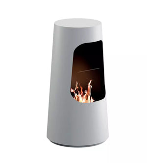 Camino a Bioetanolo da Pavimento Ø50x96 cm Dubai Bianco