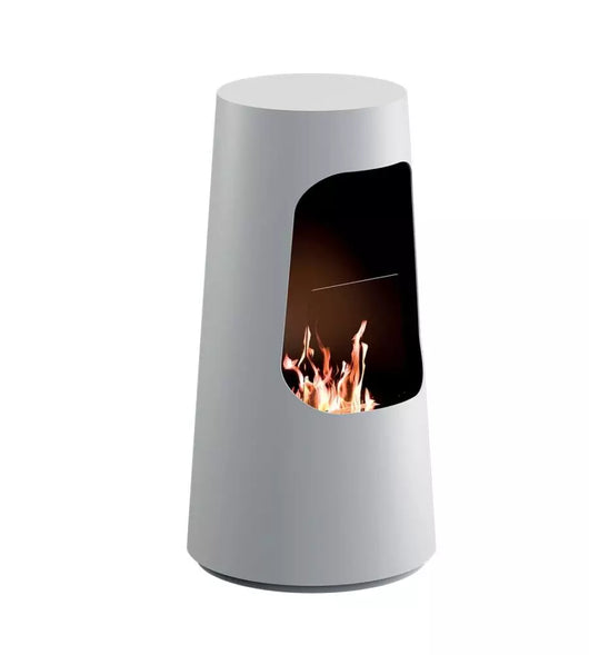 Camino a Bioetanolo da Pavimento Ø50x96 cm Dubai Bianco