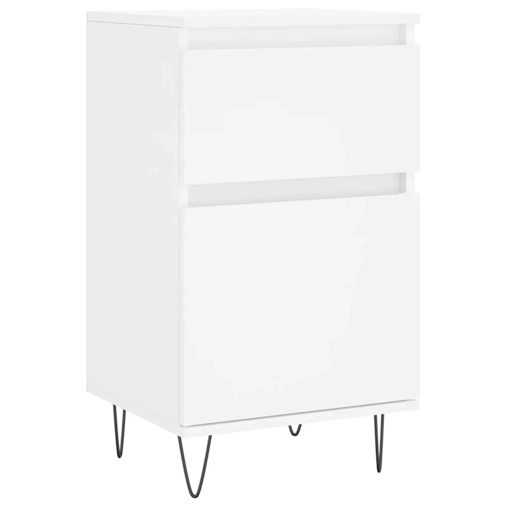 Buffet credenza cassettiera armadio mobile contenitore organizer per cucina soggiorno salotti set da 2 40 x 35 x 70 cm legno ingegnerizzato bianco 02_0036660