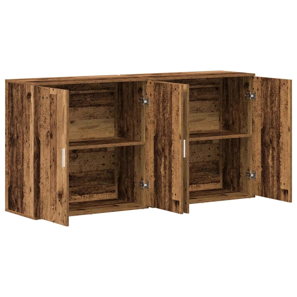 Credenza 2 pcs Legno vecchio 79 x 38 x 80 cm Legno multistrato 3334308