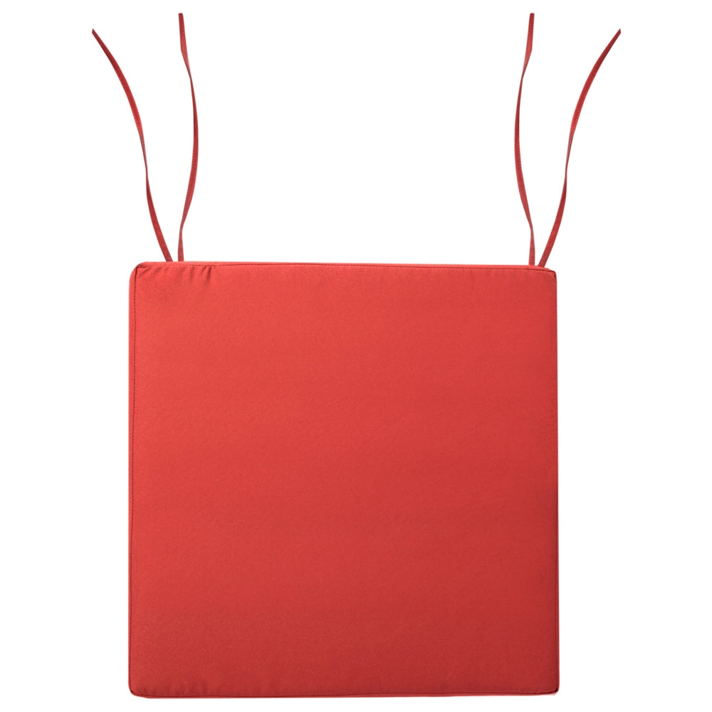 Cuscino per sedia da giardino in tessuto poliestere rosso resistente raggi raggi UV