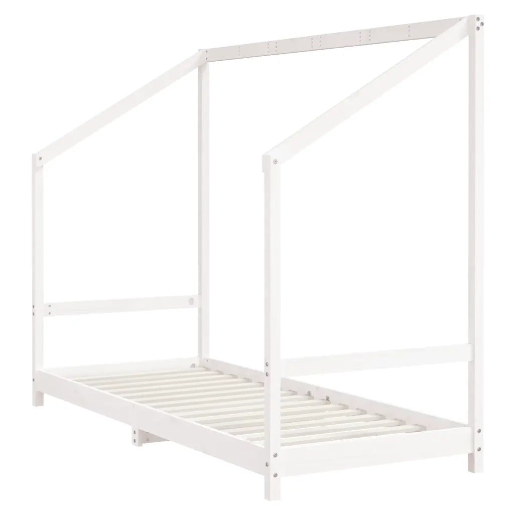 Giroletto per Bambini Bianco 80x200cm in Legno Massello di Pinocod mxl 106068