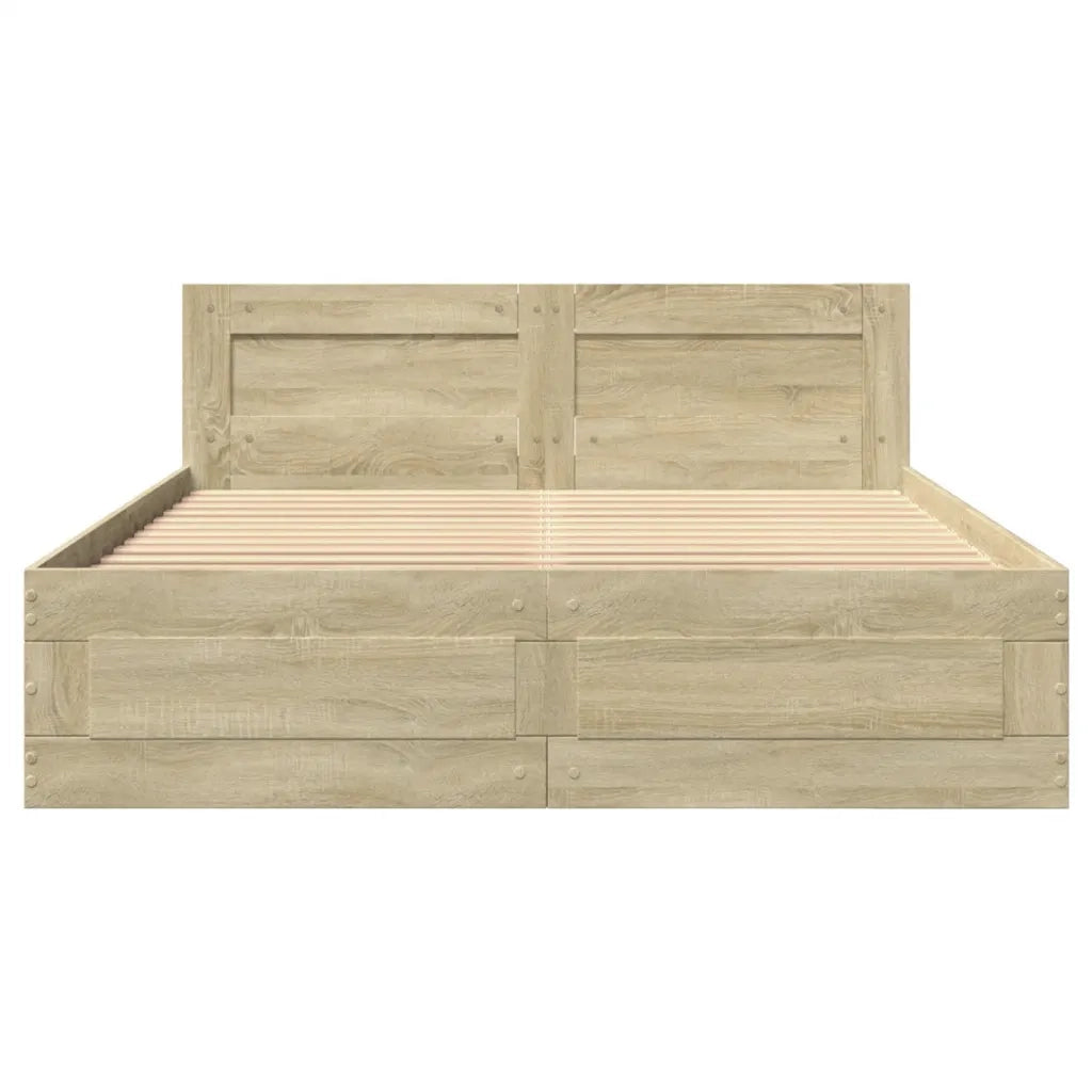 Giroletto Testiera Rovere Sonoma 135x190 cm Legno Multistrato