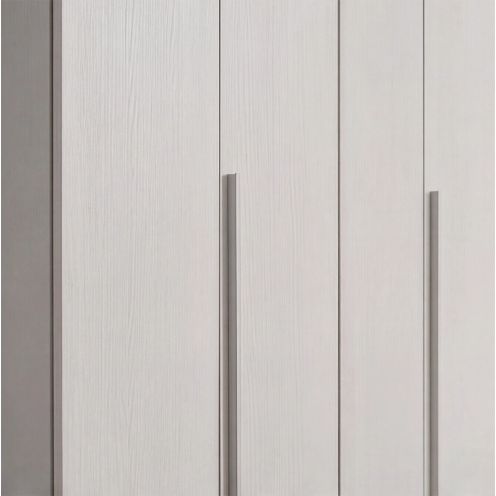 Camera da Letto Completa Urano con Armadio 4 Ante – Bianco Larice