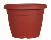 VASO SIMILCOTTO SPAZZOLATO DIAMETRO 30 CM COLORE ROSSO