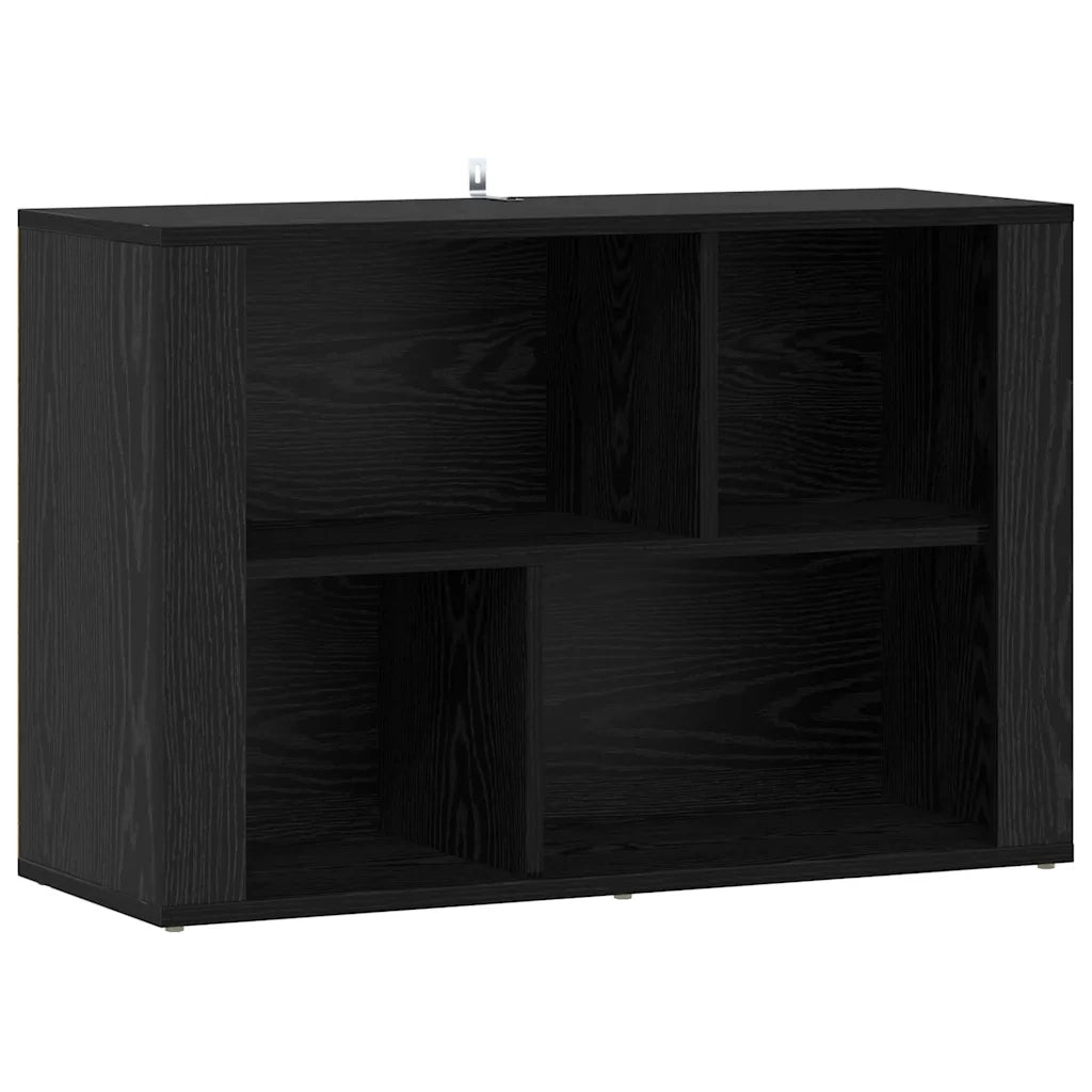 Credenza Rovere Nero 80 x 30 x 53 cm Legno ingegnerizzato 881101