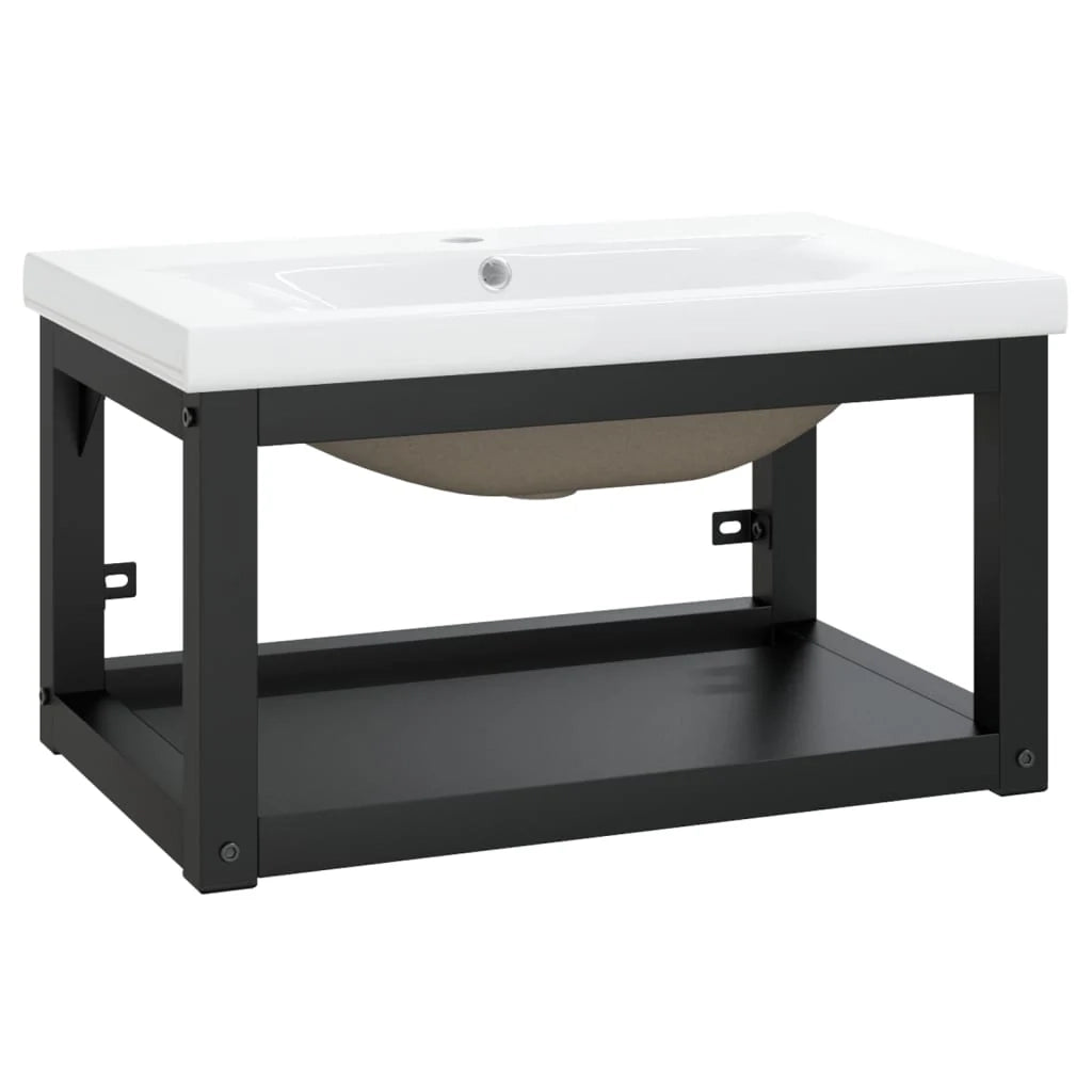 Telaio per lavabo da incasso 59 x 38 x 31 cm ferro nero 02_0006784