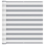 Schermo da balcone | Paravento da Balcone Grigio chiaro e bianco 110 x 1000 cm