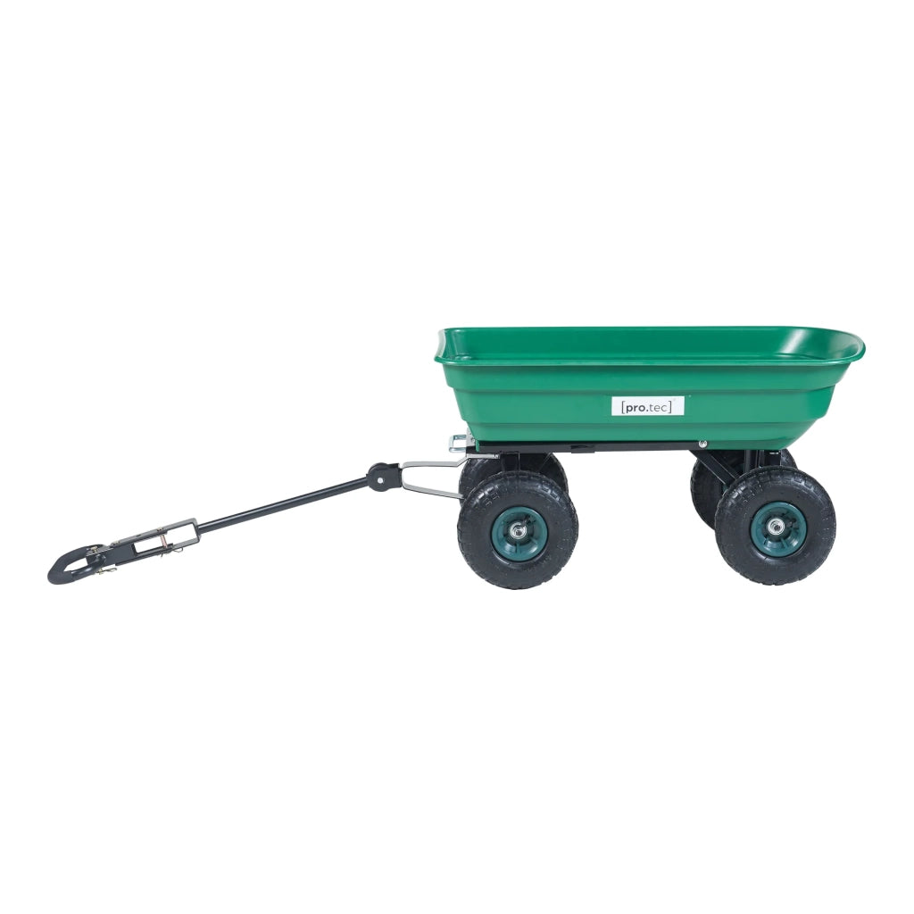 Carrello da giardino con cassone ribaltabile portata 250 kg verde/nero 03_0009216
