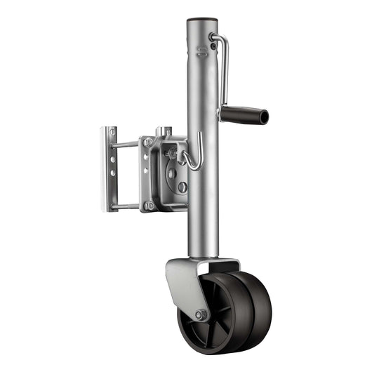 Servotimone con ruota di appoggio doppia, portata 680 kg, ruotino di appoggio per carichi pesanti, altezza max 27 cm, per rimorchi e caravan