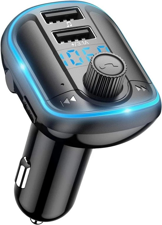 Radio FM 5.0, adattatore auto con controllo di qualità 3.0, ricarica rapida