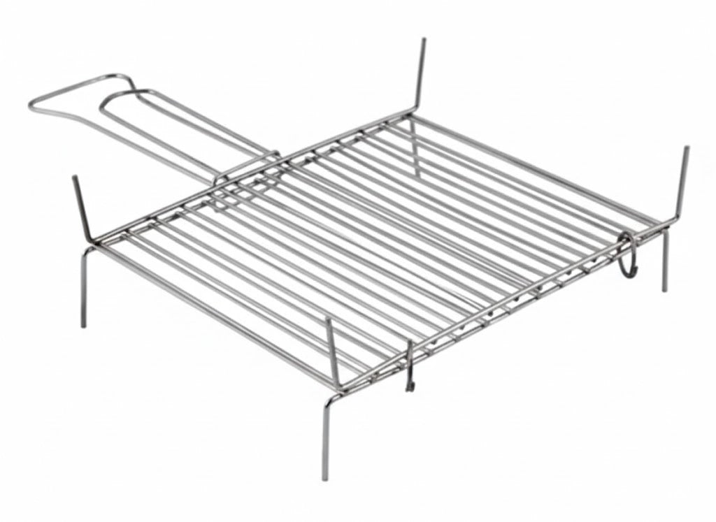GRIGLIA DOPPIA A BARRE VERTICALI  cm.25x25 11 barre