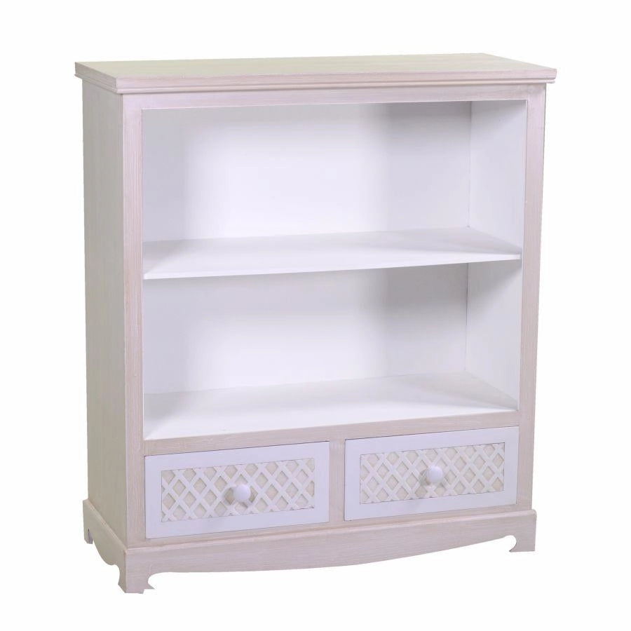 Mobile lubecca libreria 2 piani+2 cassetti cm 85x35h95
